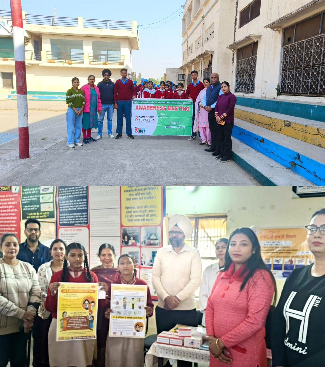 Information given to school students about AIDS